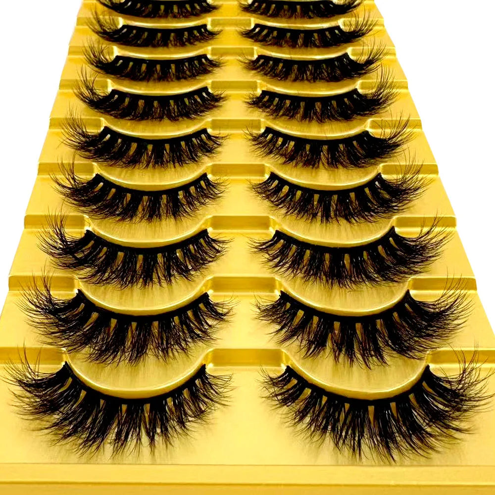 38 Styles 10 pairs natural long 3D mink false eyelashes fake lashes makeup kit Mink Lashes extension eye lashes short eyelashes