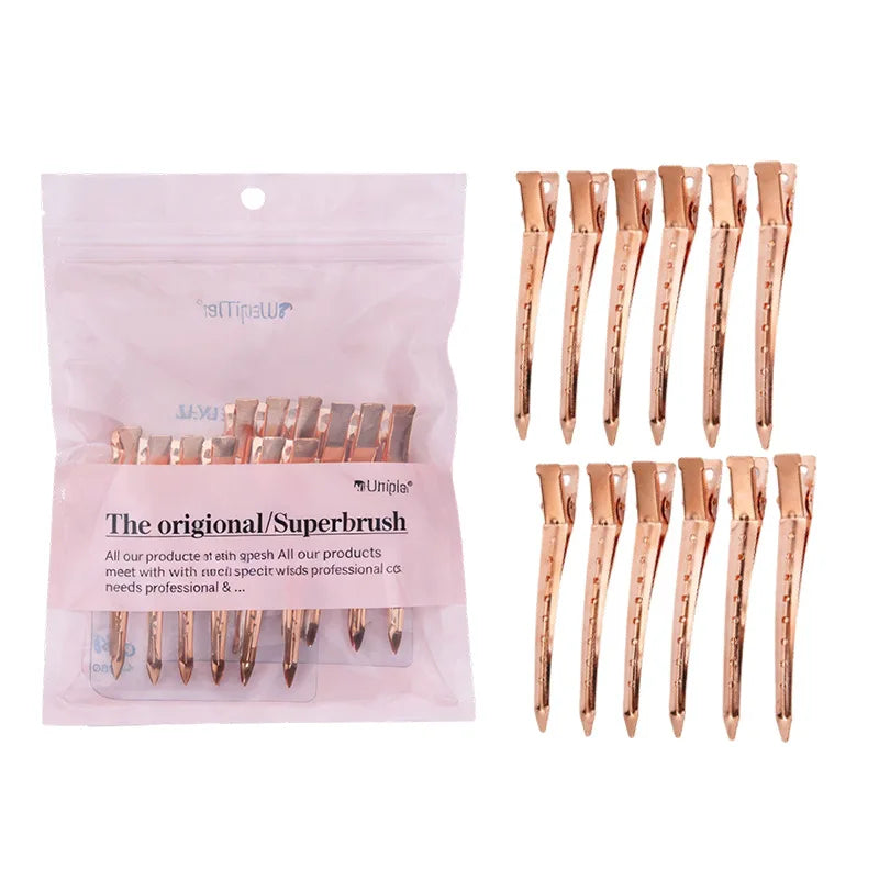12Pcs Professional Alligator Clips for Hair Styling Hair Sectioning Clips for Salon & Makeup Application | Ideal Gifts for Women