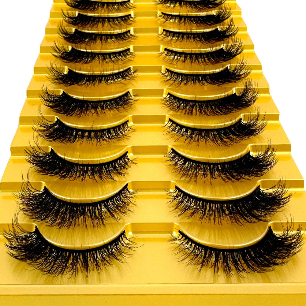 38 Styles 10 pairs natural long 3D mink false eyelashes fake lashes makeup kit Mink Lashes extension eye lashes short eyelashes