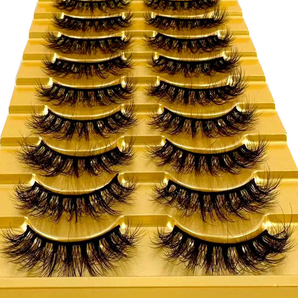 38 Styles 10 pairs natural long 3D mink false eyelashes fake lashes makeup kit Mink Lashes extension eye lashes short eyelashes
