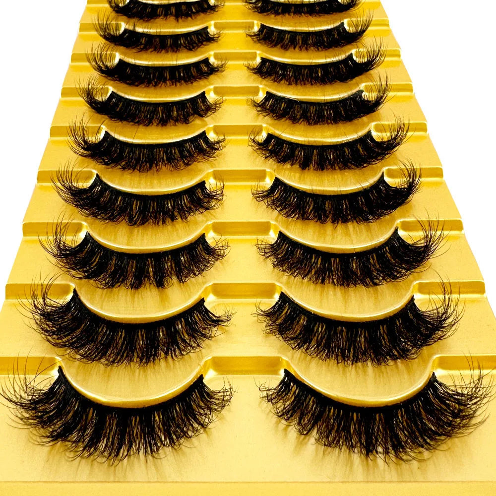 38 Styles 10 pairs natural long 3D mink false eyelashes fake lashes makeup kit Mink Lashes extension eye lashes short eyelashes